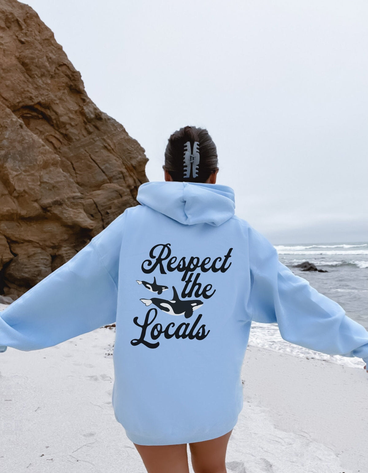 Respect The Locals Whale Hoodie V6