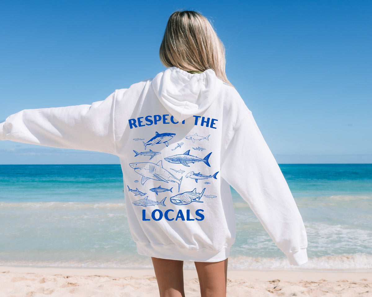 The Respect The Locals Shark Hoodie V12