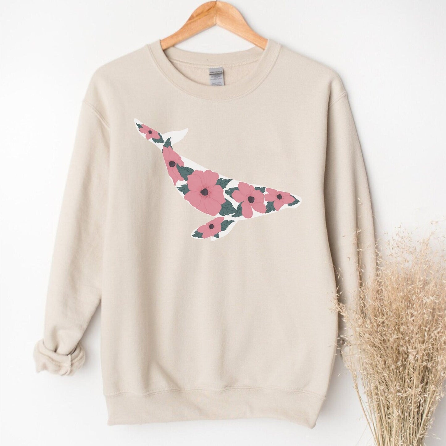 Floral Whale Sweater