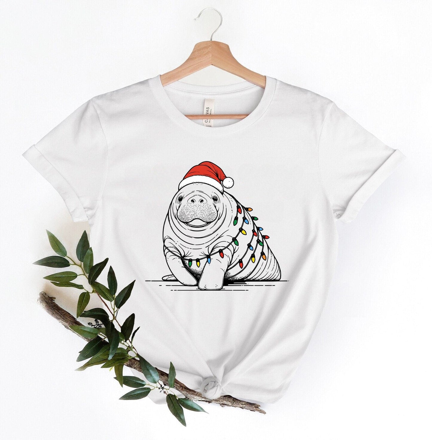 Santa Manatee T-Shirt