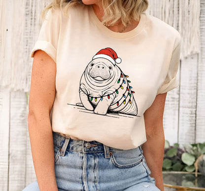 Santa Manatee T-Shirt