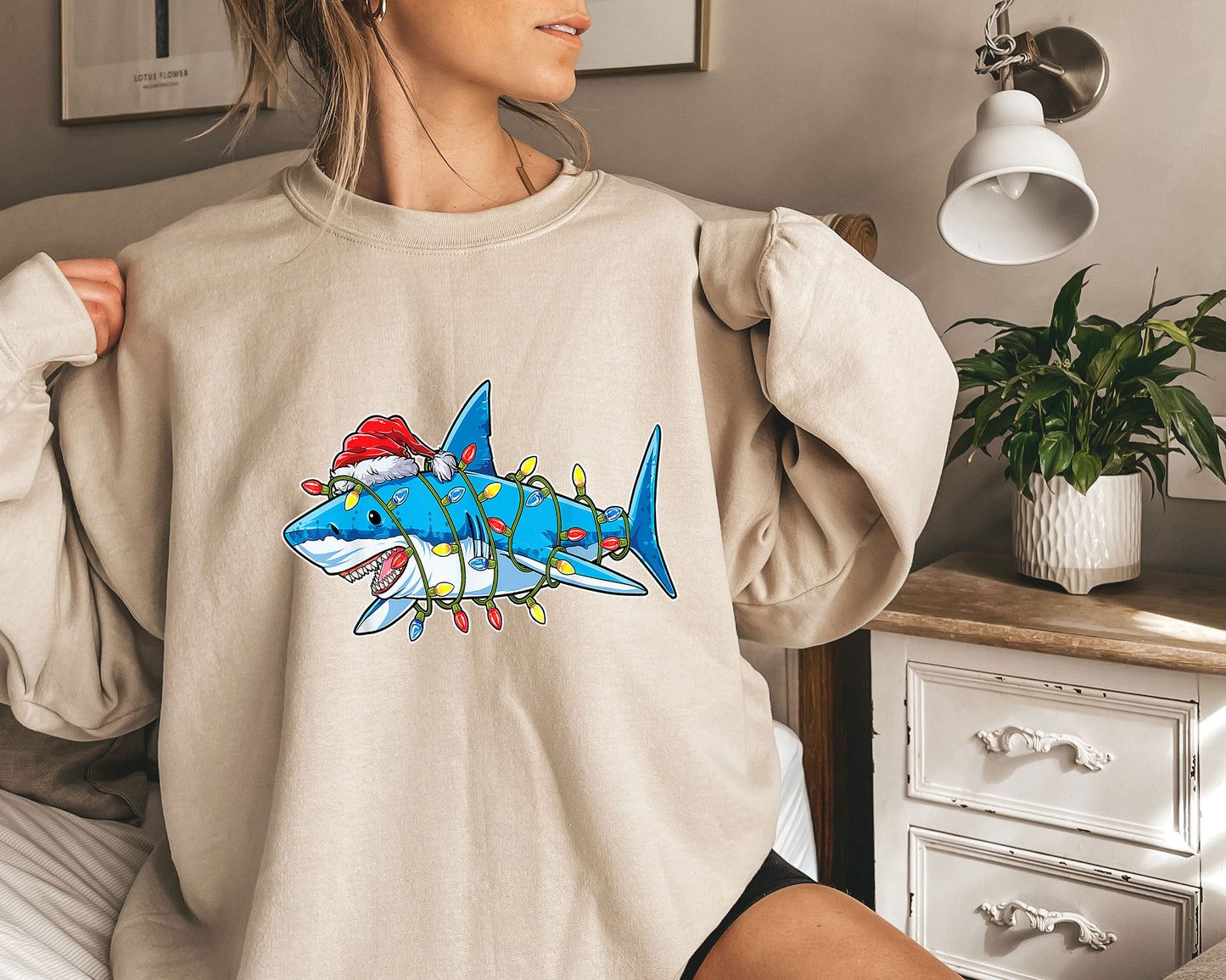 Christmas Shark Sweater V5