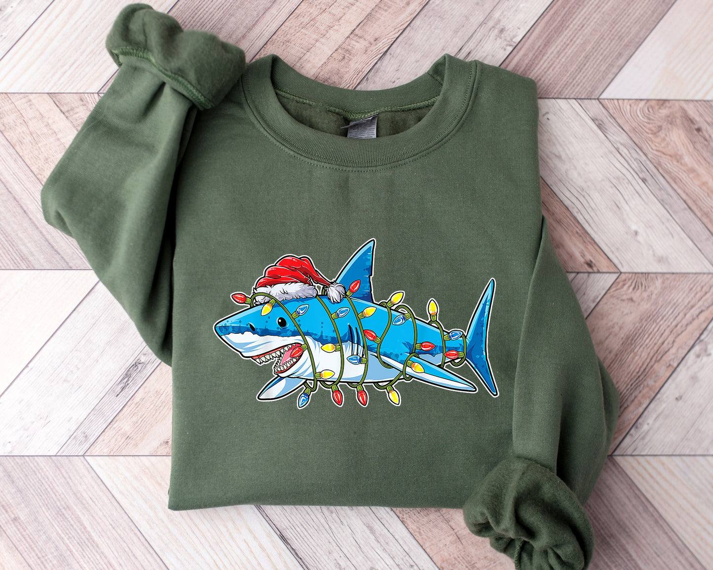 Christmas Shark Sweater V5