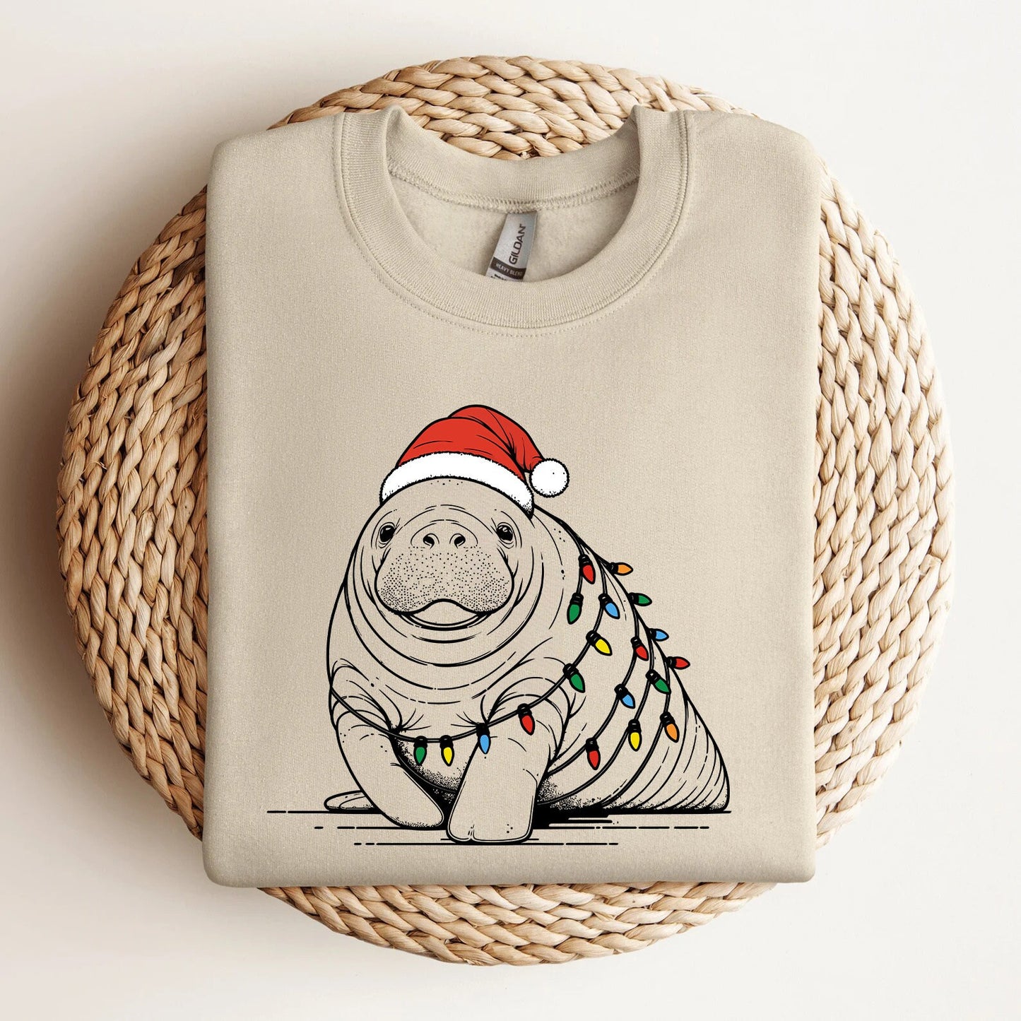 Christmas Manatee Sweatshirt