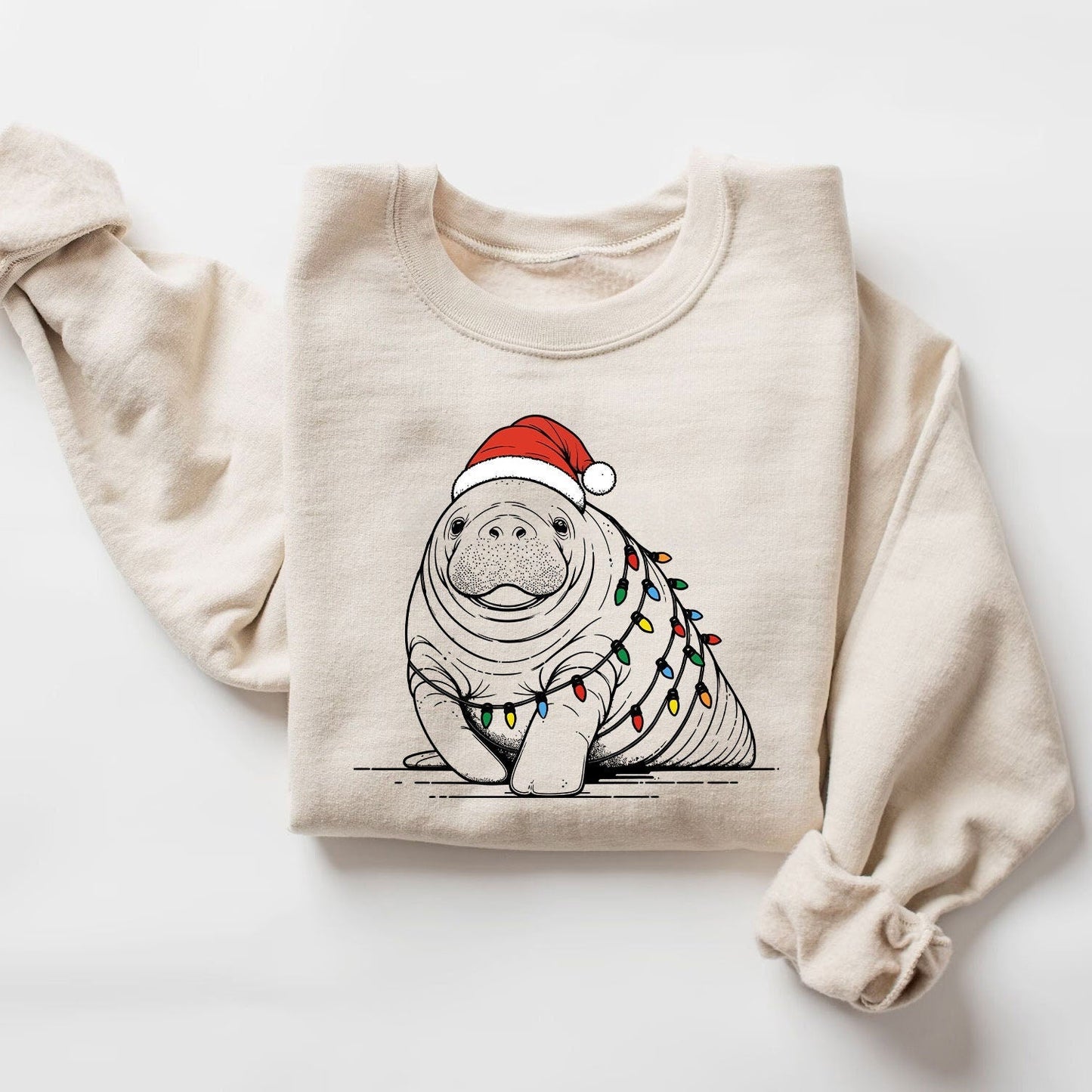 Christmas Manatee Sweatshirt