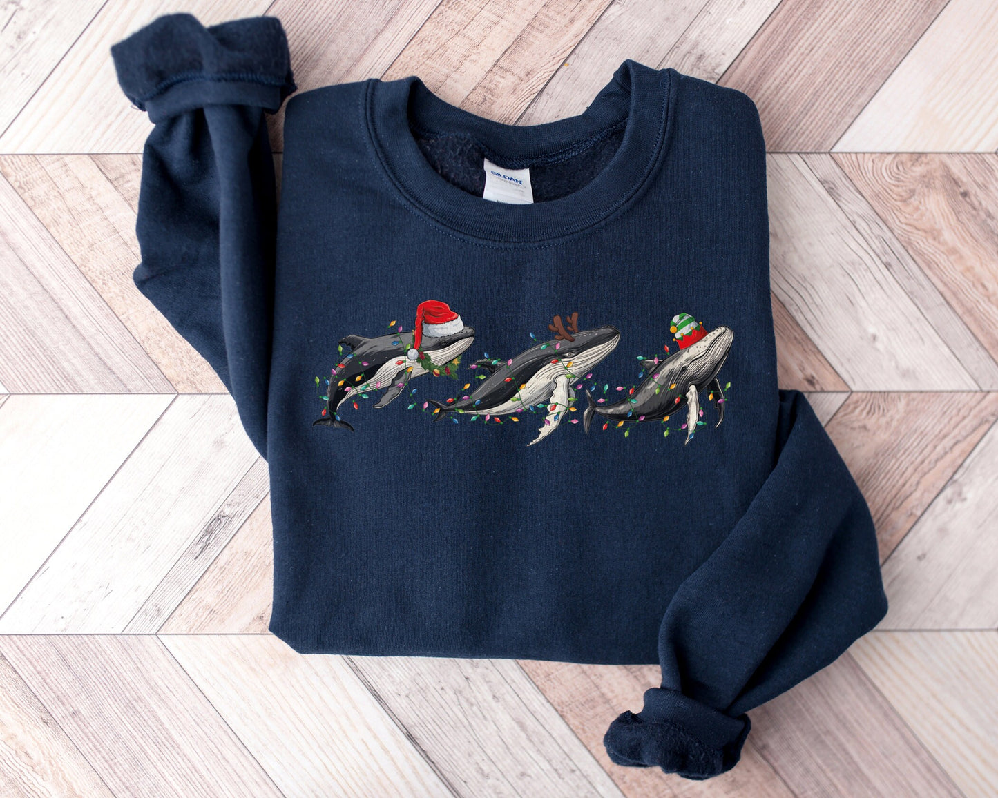 Christmas Whale Hoodie