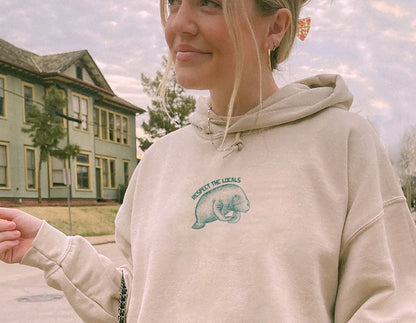 Respect The Locals Manatee Hoodie V2