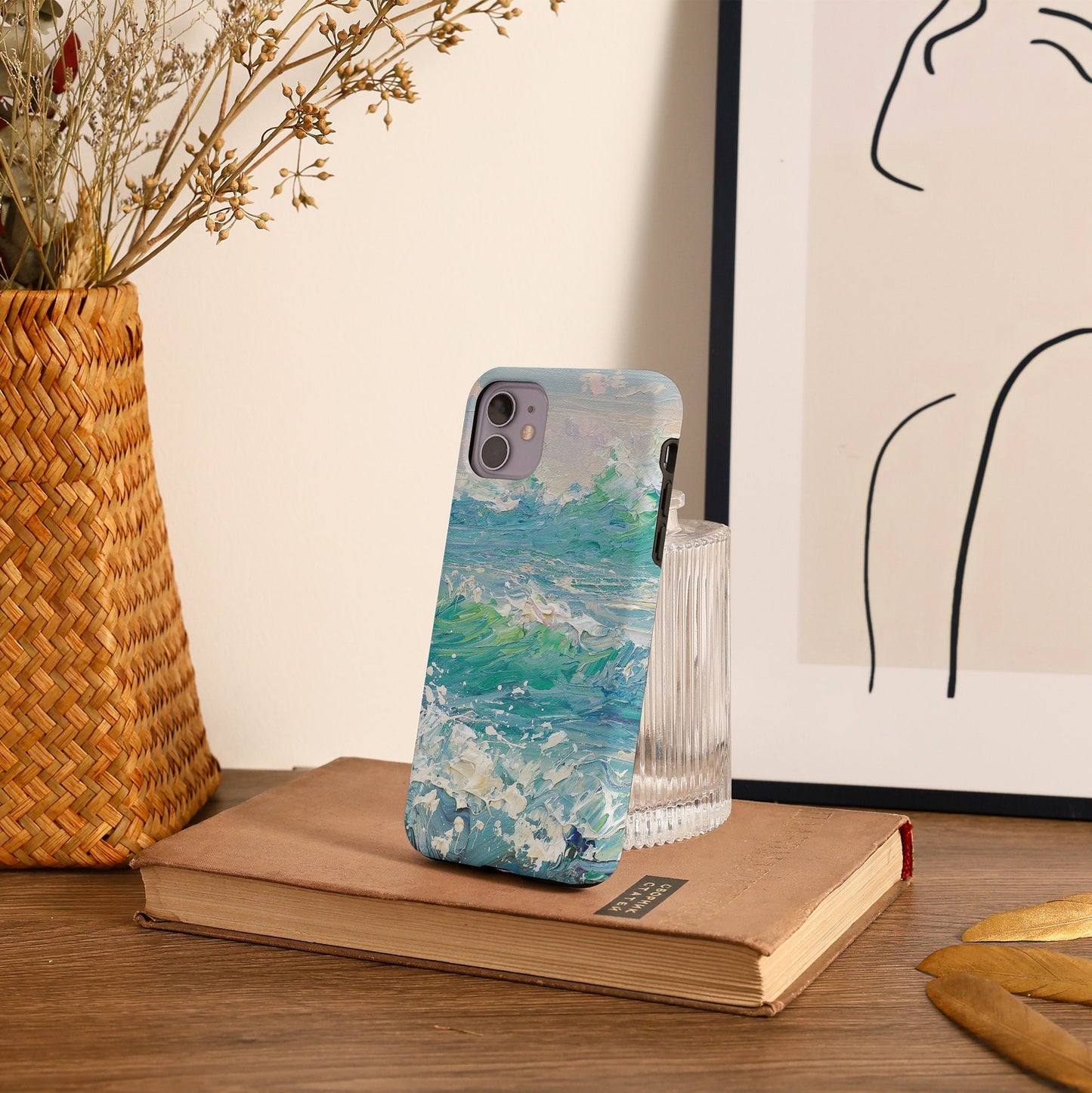 Sea Wave Oil Painting Case