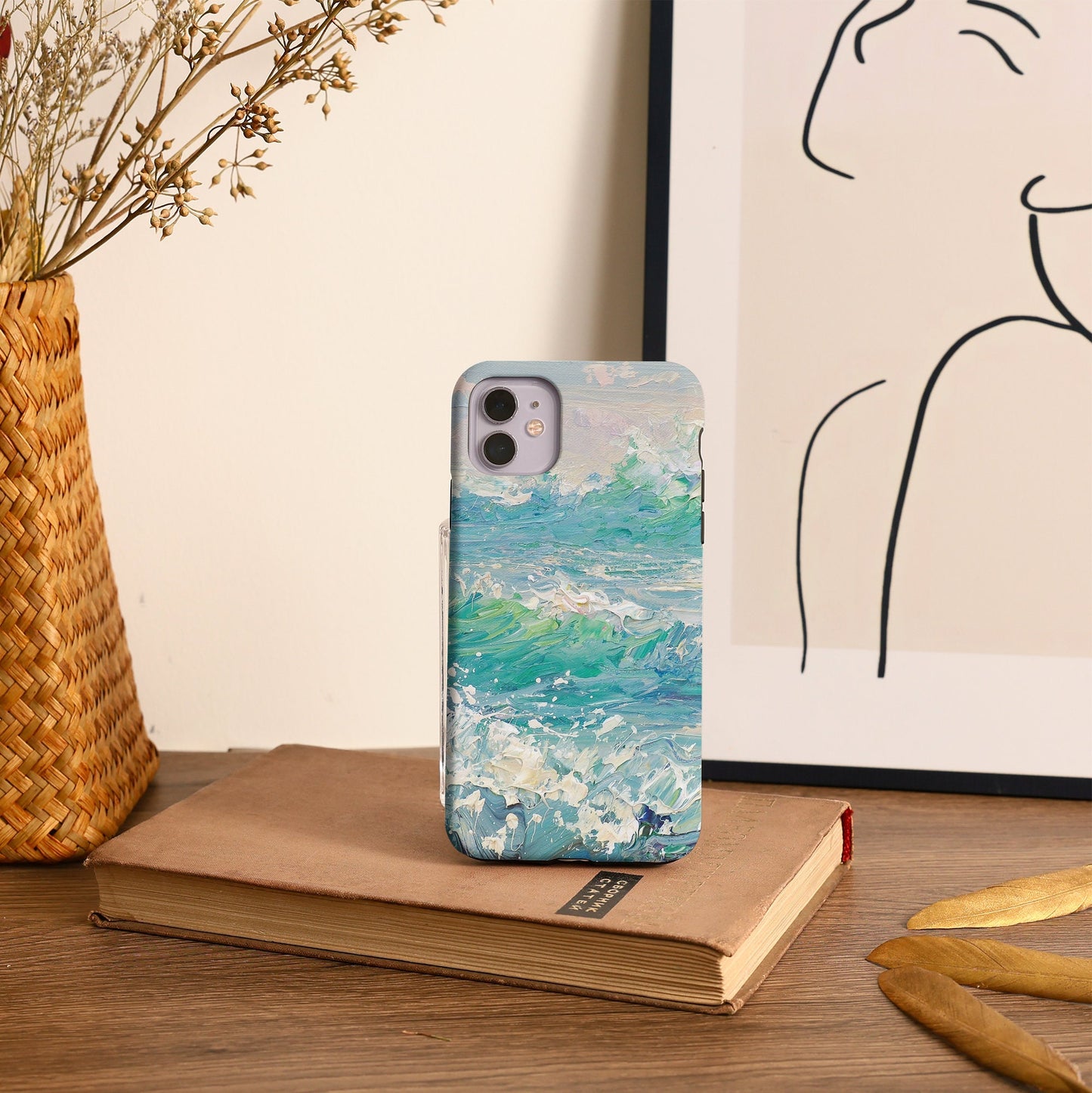 Sea Wave Oil Painting Case