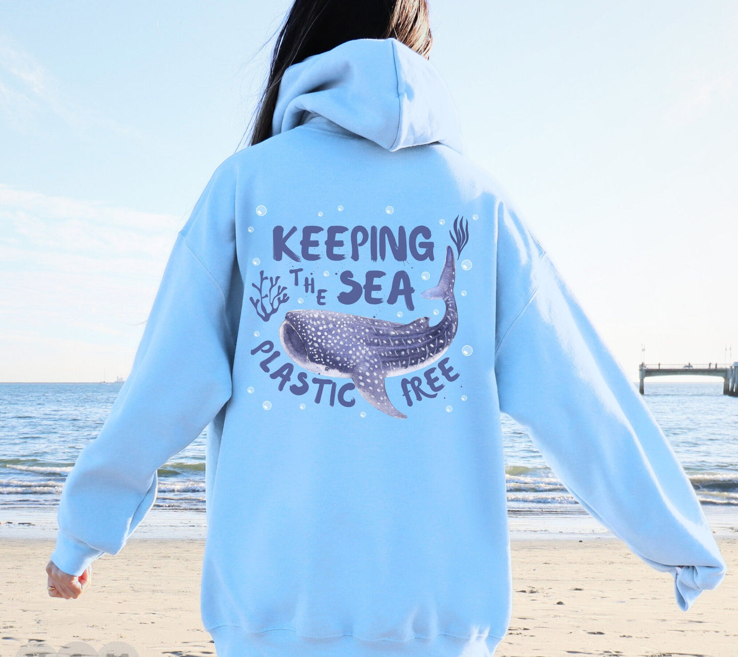 Plastic Free Whale Shark Hoodie