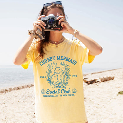 Chubby Mermaid Social Club Tee