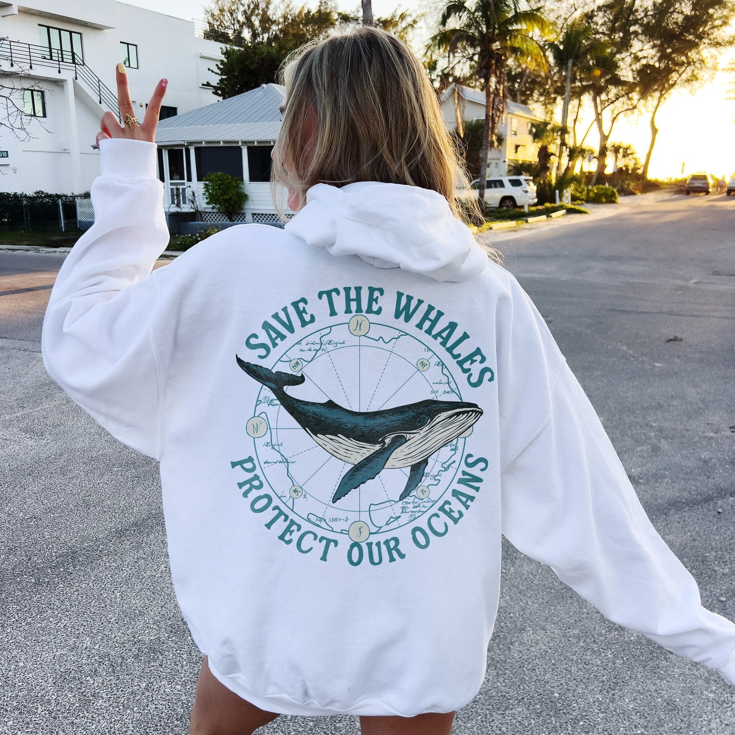 Save The Whales Hoodie V8