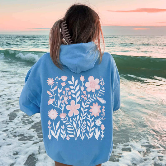 Ocean Flower Hoodie