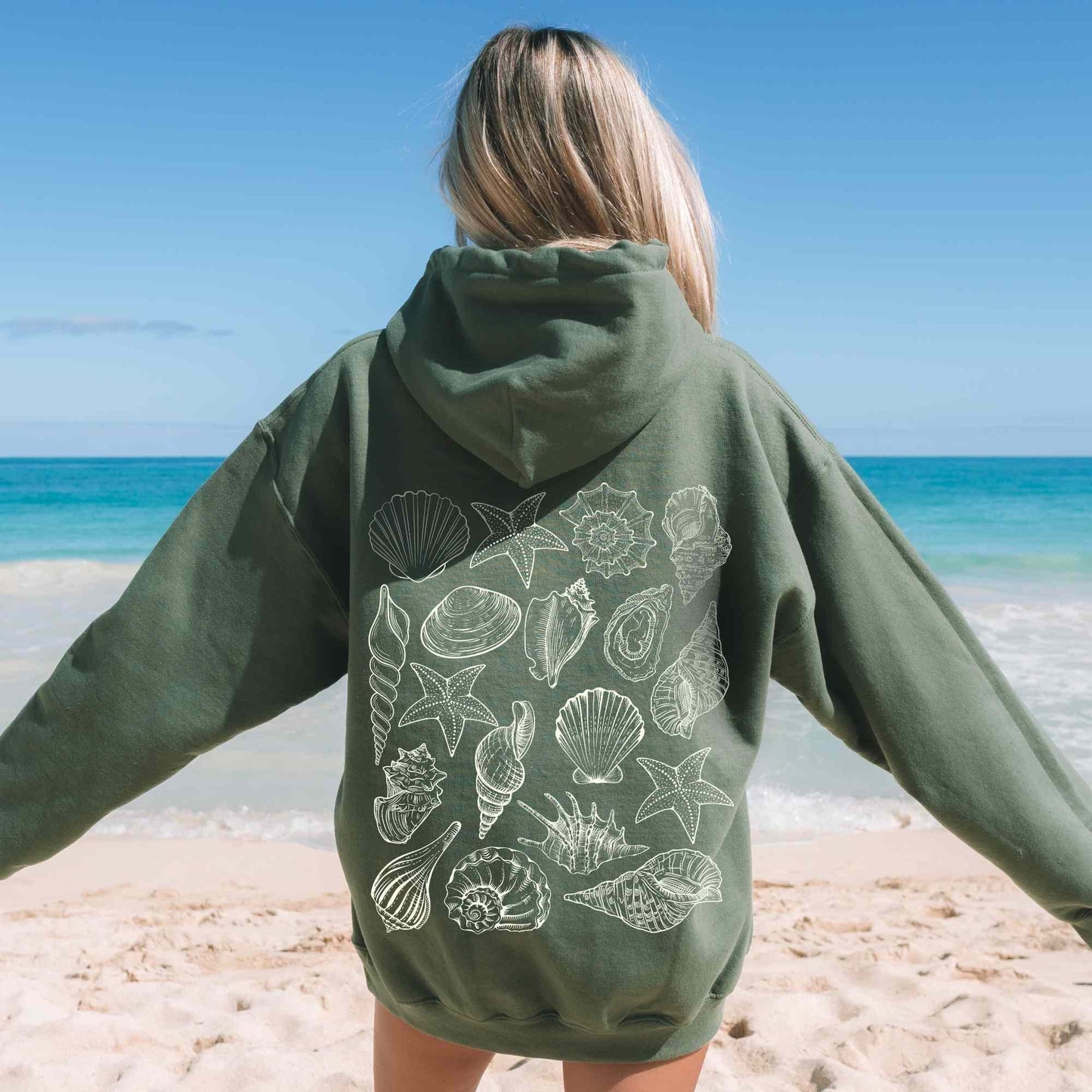 Seashells Ocean Hoodie