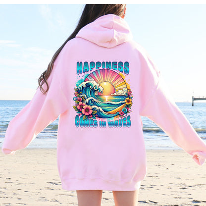 Happiness Comes In Waves Hoodie V6