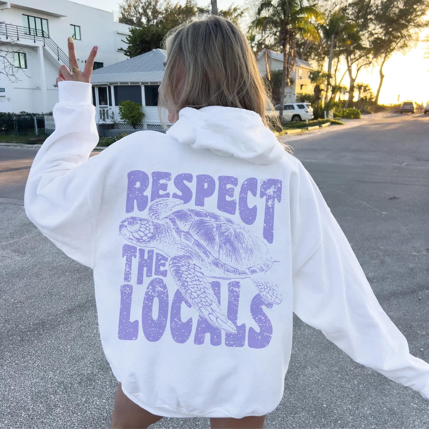 Respect The Locals Turtle Hoodie V2