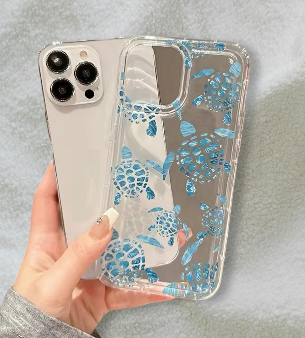 Pastel Blue Sea Turtle Case