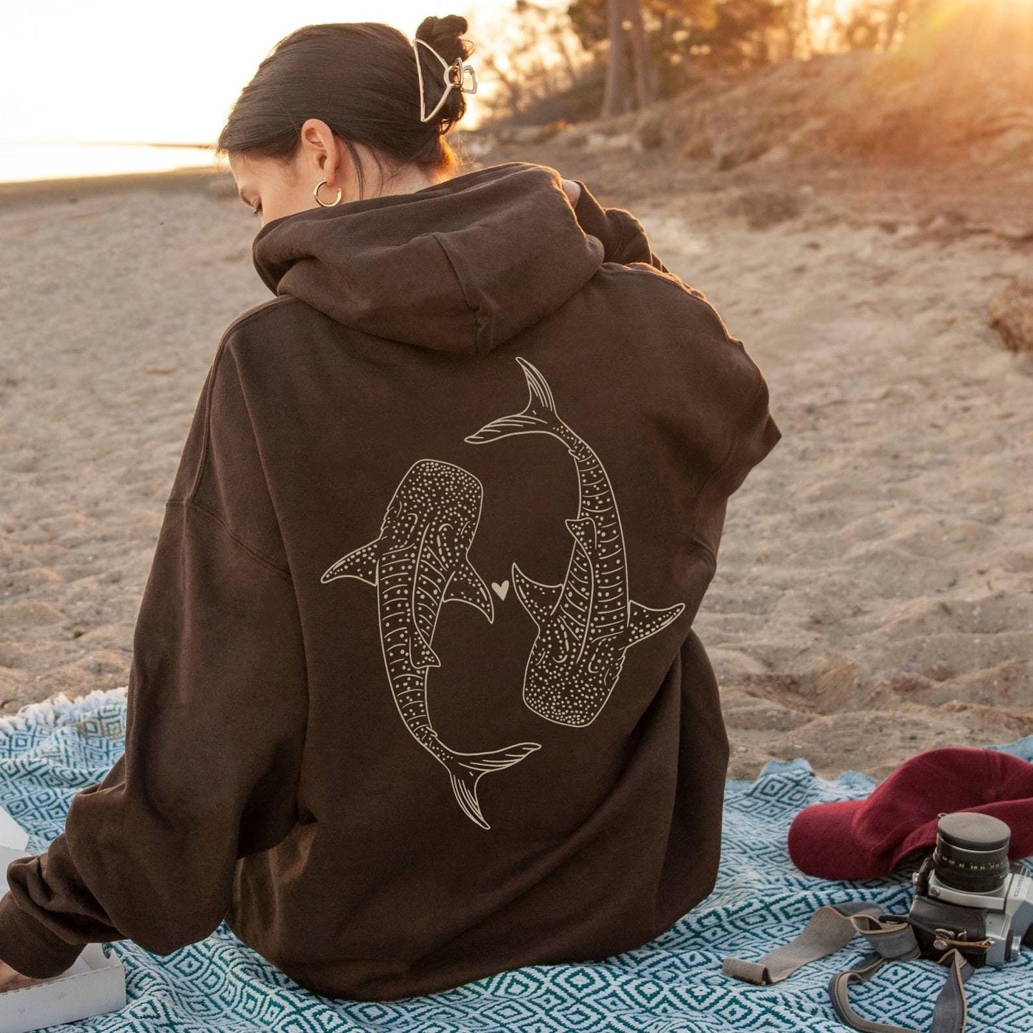 Whale Shark Beach Hoodie