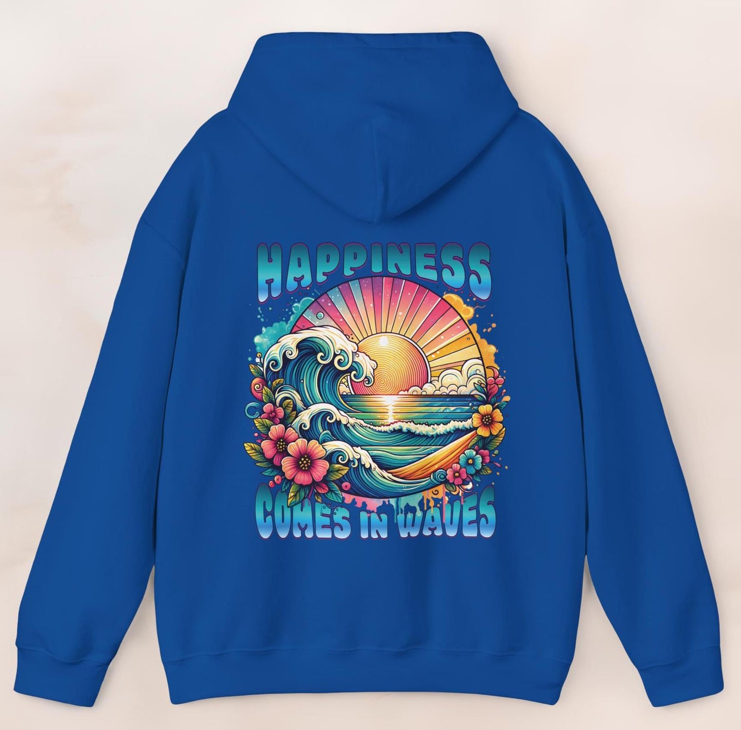 Happiness Comes In Waves Hoodie V6