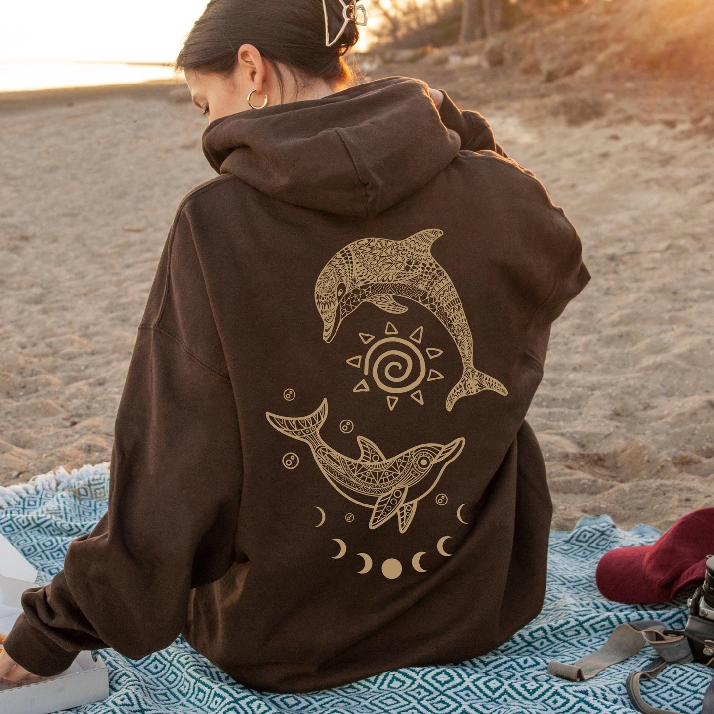 Celestial Dolphin Hoodie