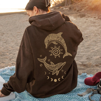 Celestial Dolphin Hoodie
