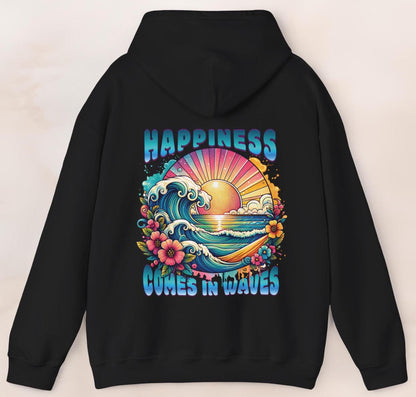 Happiness Comes In Waves Hoodie V6