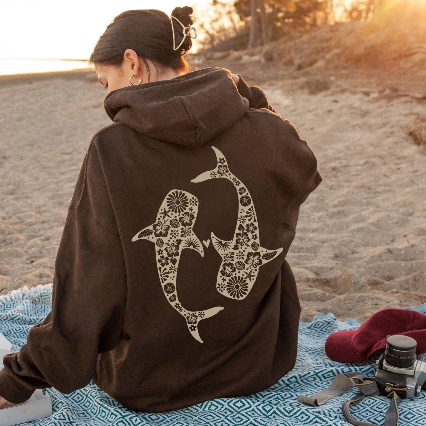 Whale Shark Ocean Beach Hoodie