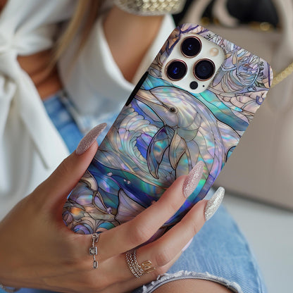 Stained Glass Dolphin Case