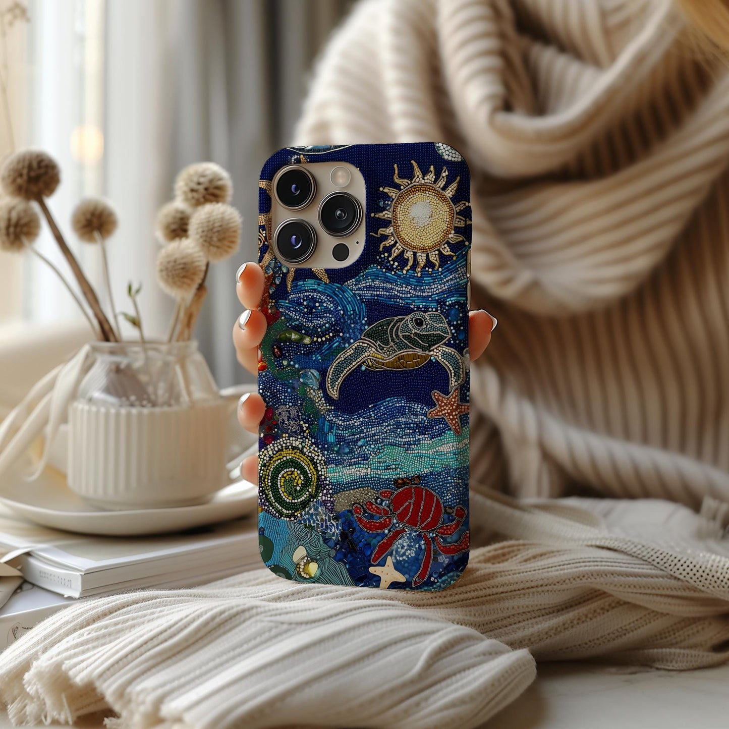 Vintage Ocean Turtle Case