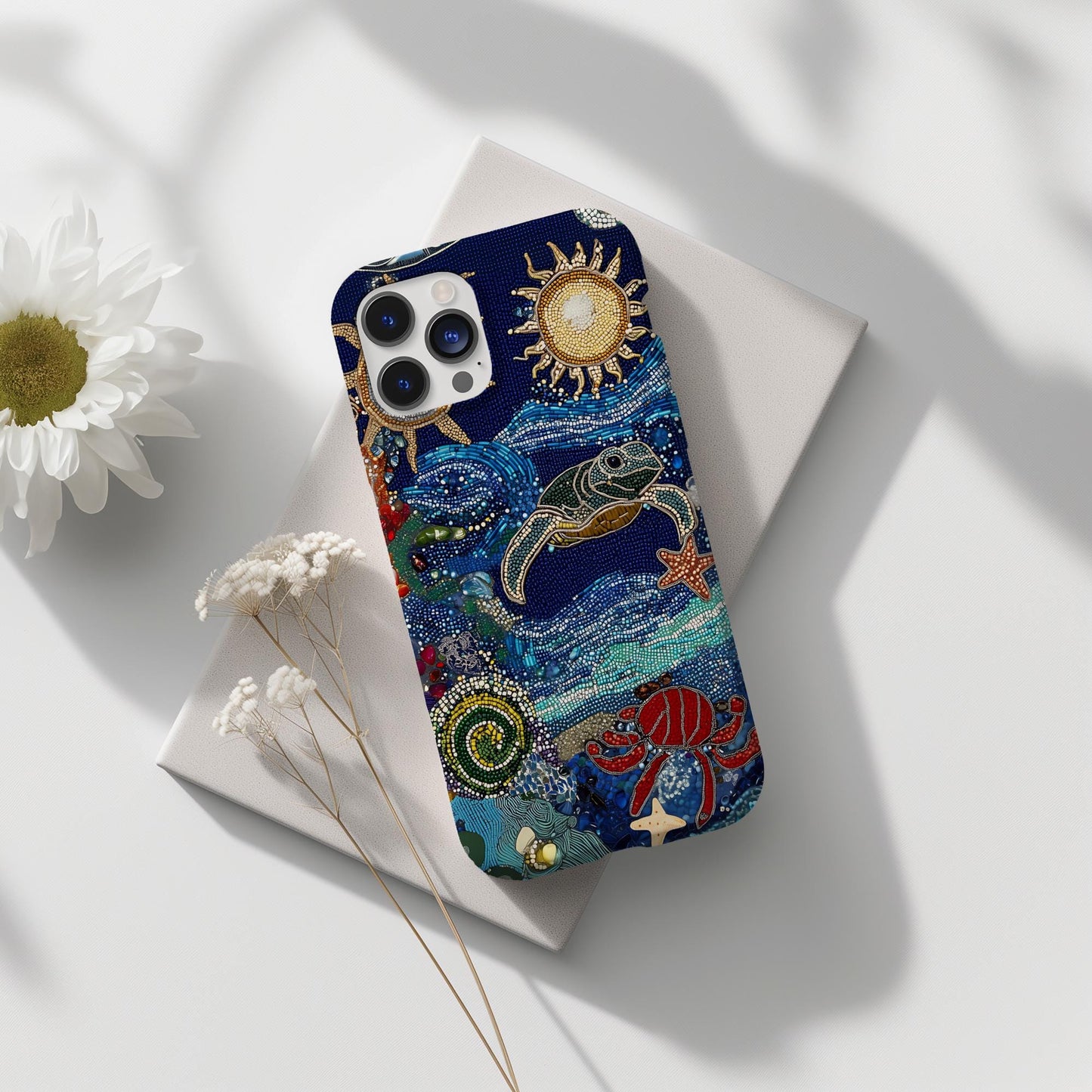 Vintage Ocean Turtle Case