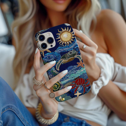 Vintage Ocean Turtle Case