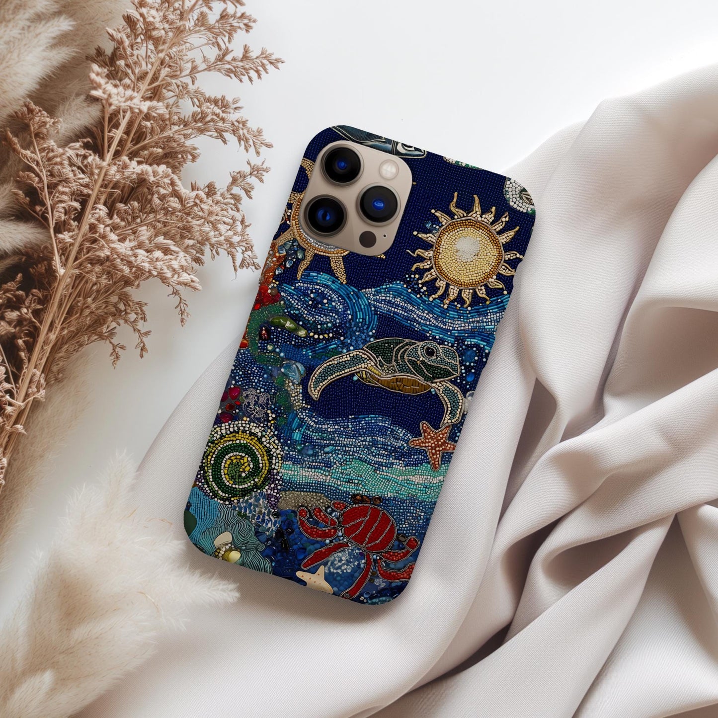 Vintage Ocean Turtle Case