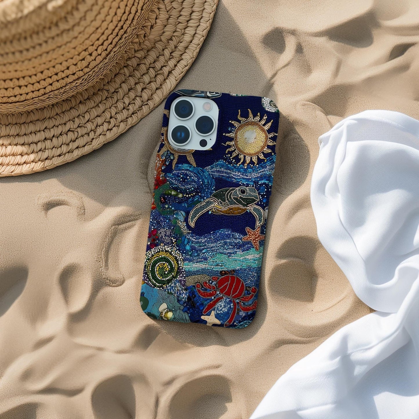 Vintage Ocean Turtle Case