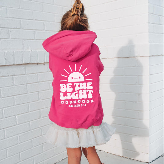 Kids Christian Hoodie Be The Light