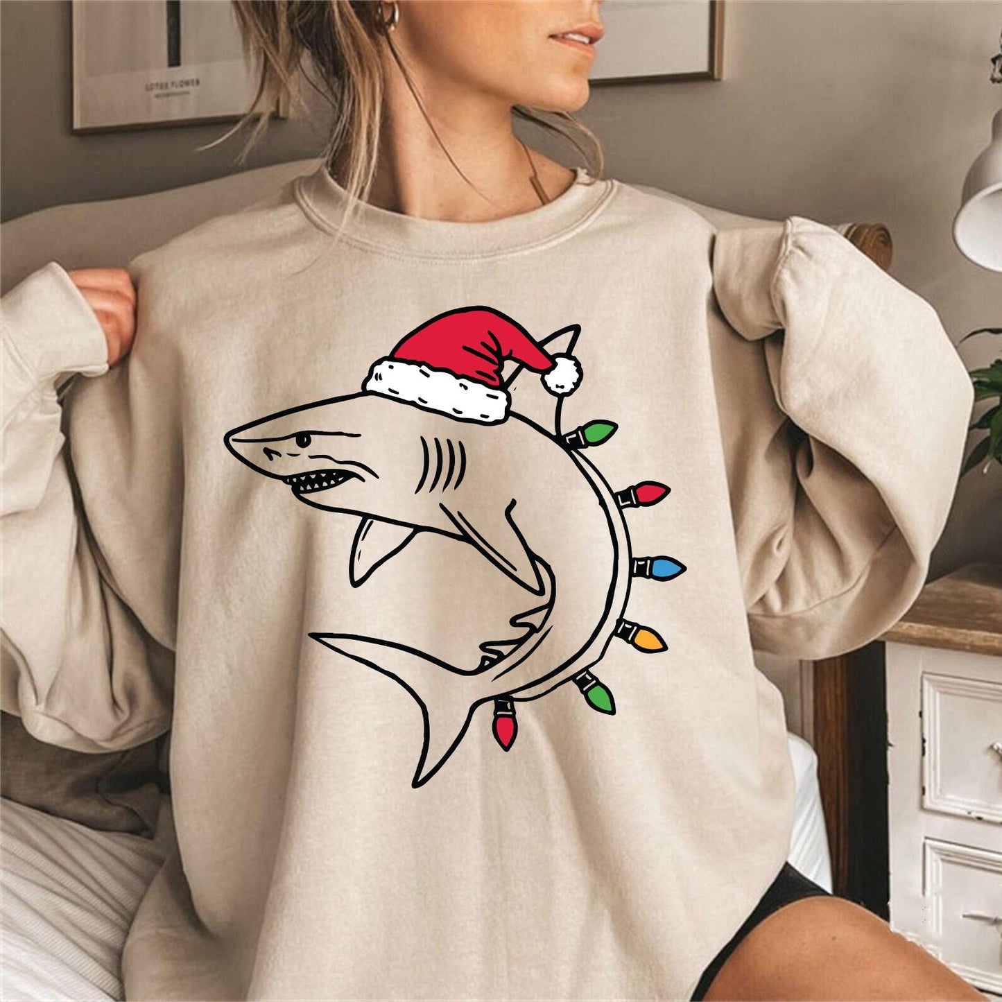 Christmas Shark Sweater V4