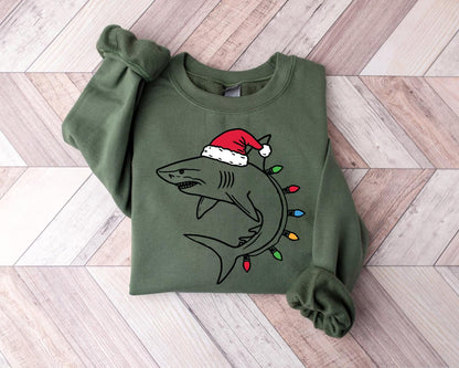 Christmas Shark Sweater V4