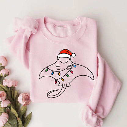 Christmas Manta Ray Sweatshirt