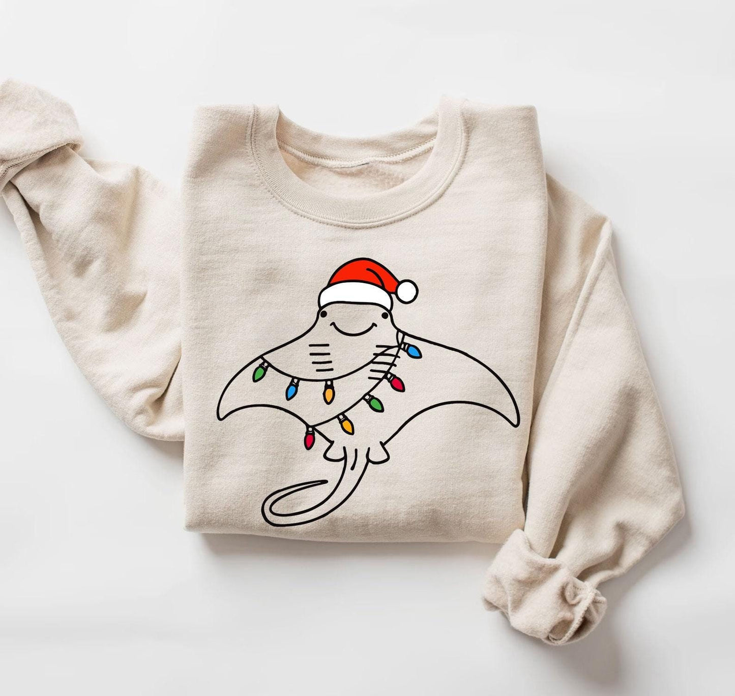 Christmas Manta Ray Sweatshirt