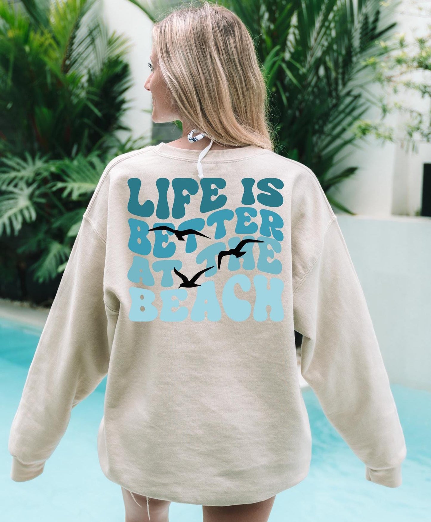 Life Is Better Sweater New