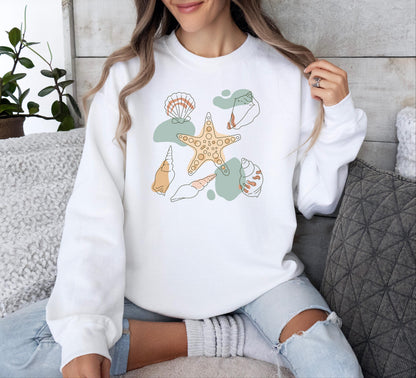 The Sea Shells Graphic Sweatshirt