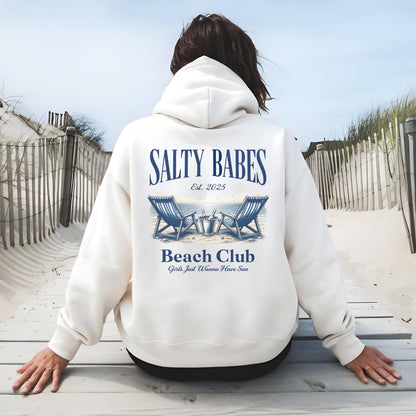Salty Babes Beach Club Hoodie