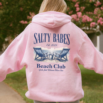 Salty Babes Beach Club Hoodie