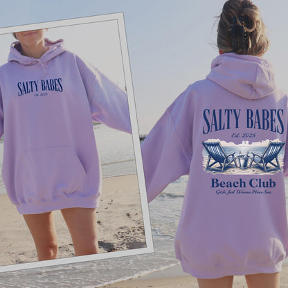 Salty Babes Beach Club Hoodie