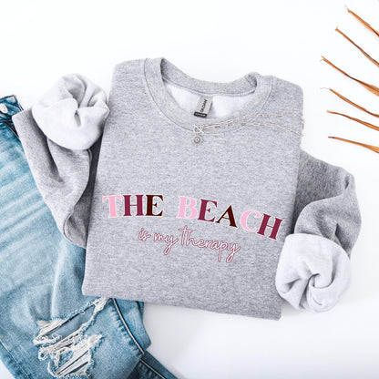 The Beach Is My Therapy Sweater V12