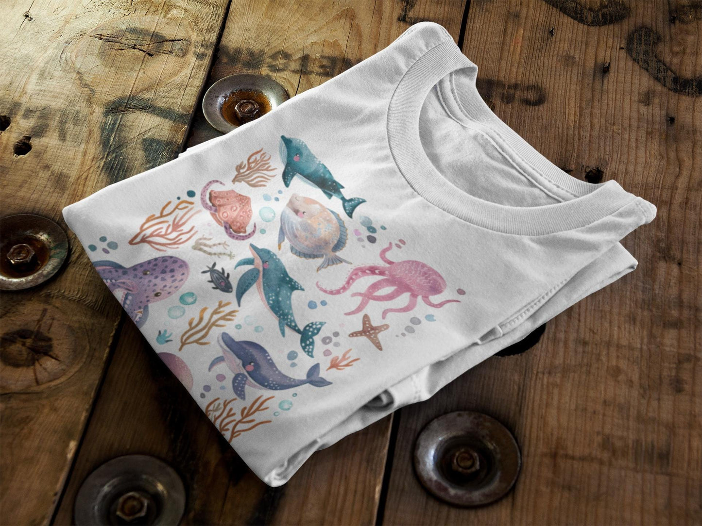 Undersea Cute Ocean Animals Tee
