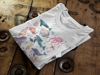 Undersea Cute Ocean Animals Tee