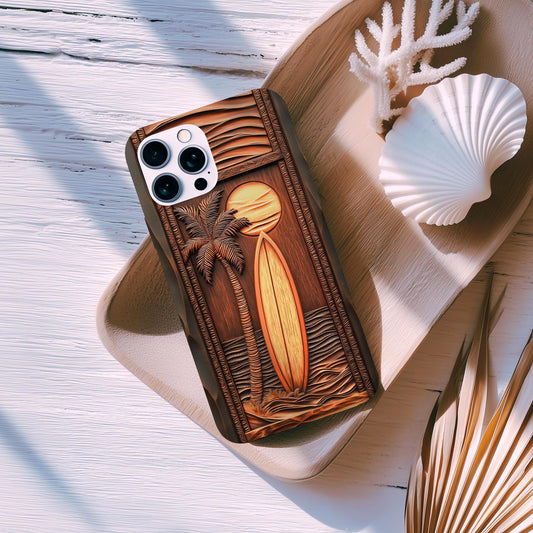 Faux Carved Wood Case