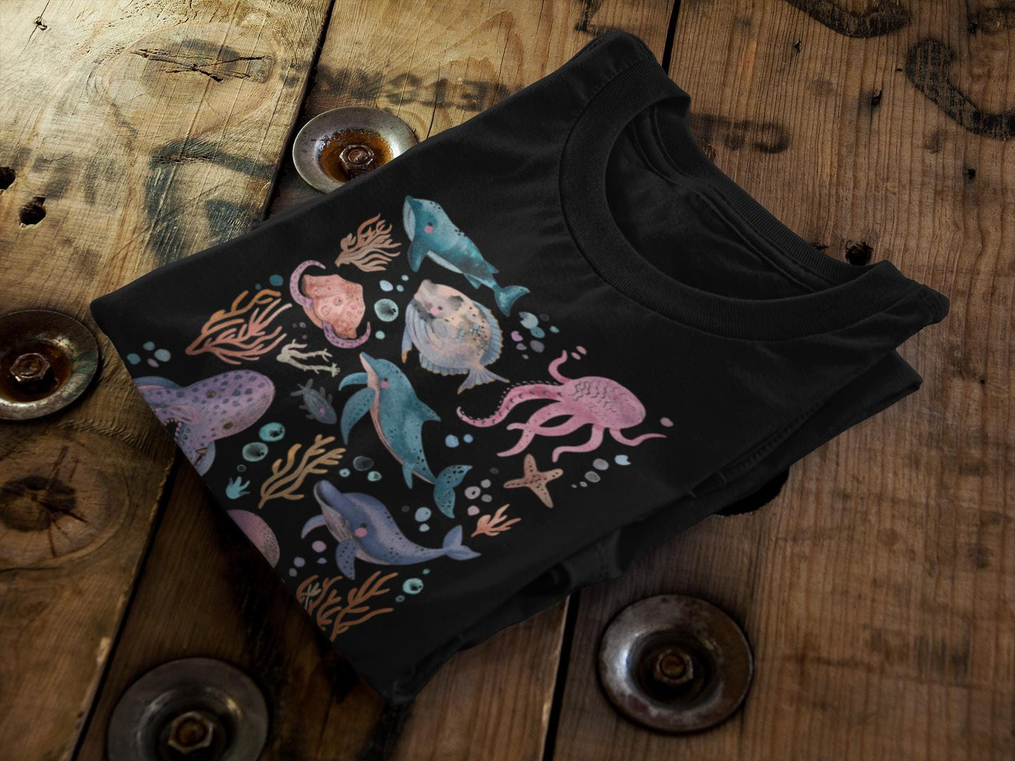 Undersea Cute Ocean Animals Tee