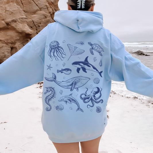 Sea Animals Hoodie