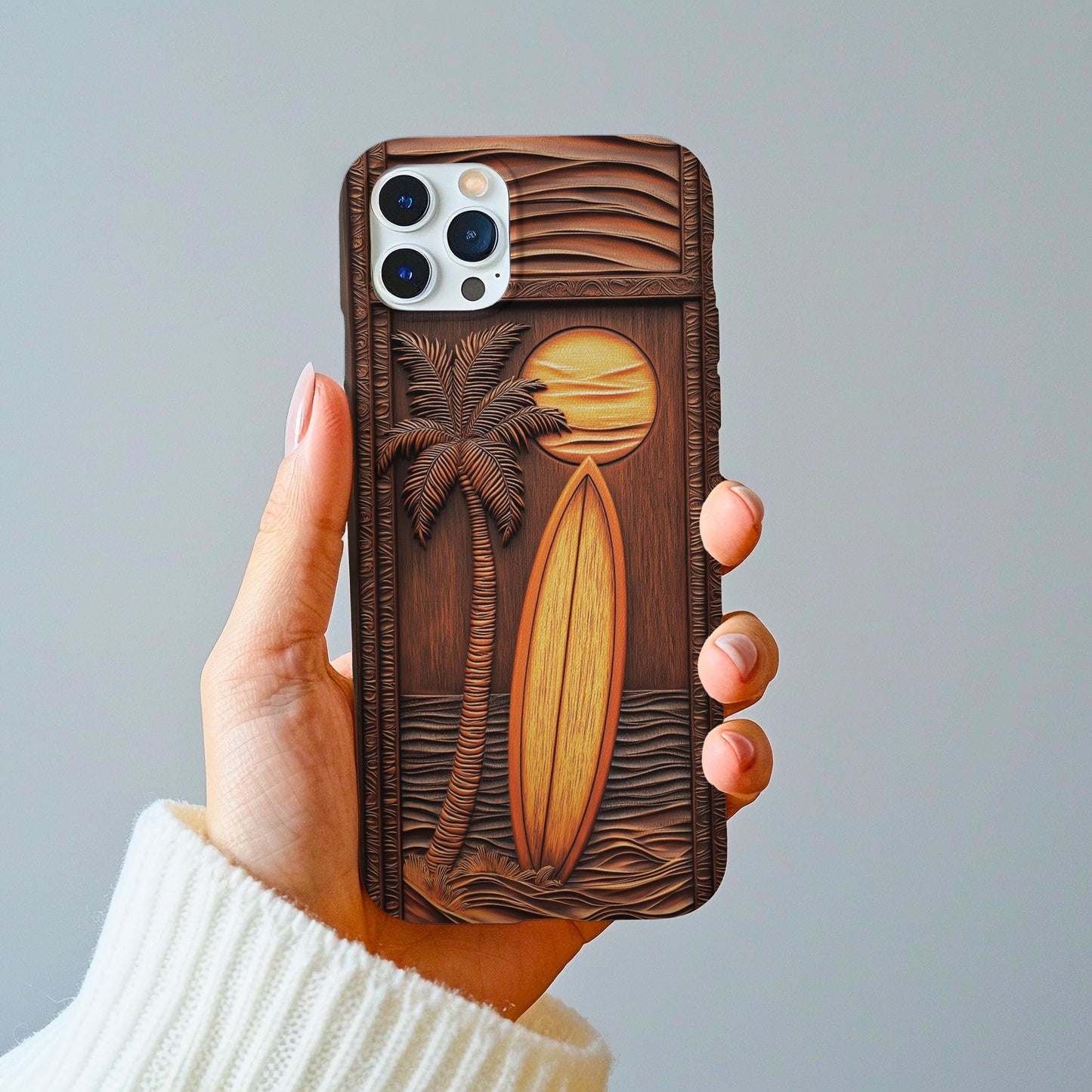 Faux Carved Wood Case